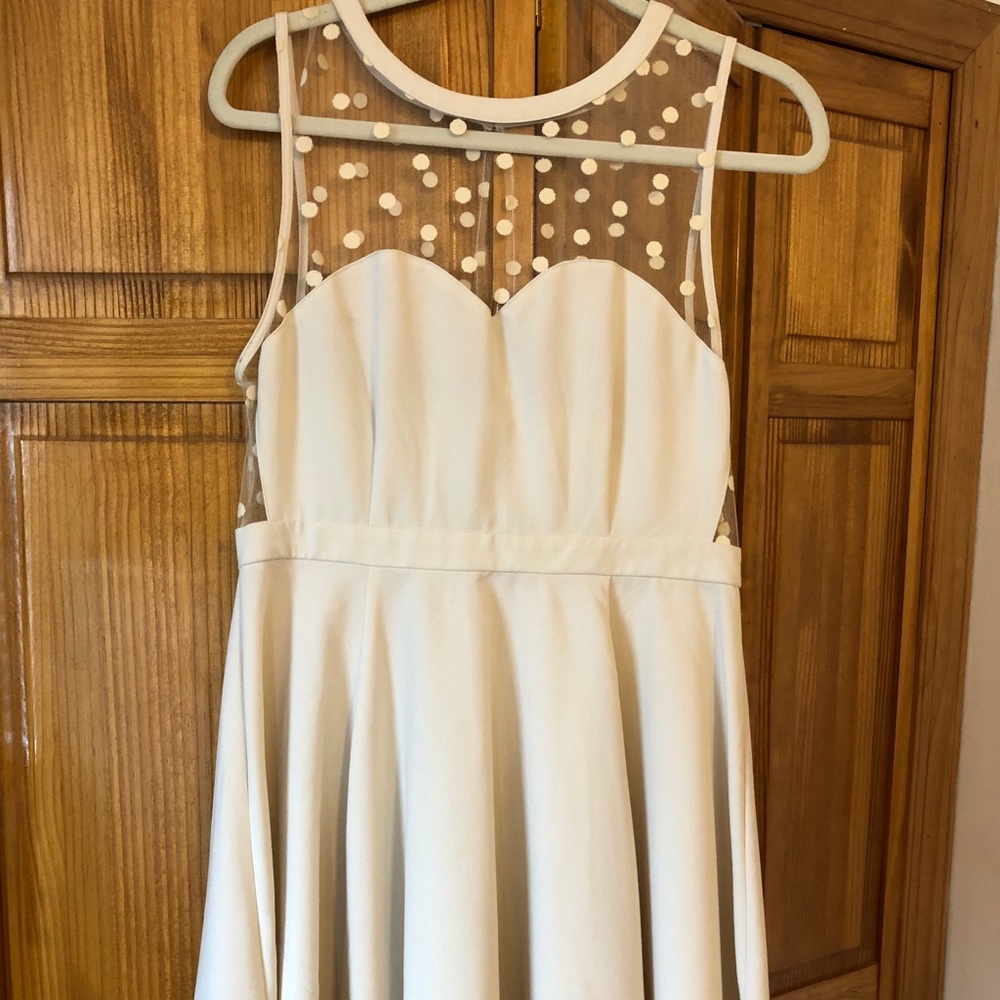 Coincidence & Chance Mesh Dot Skater Dress